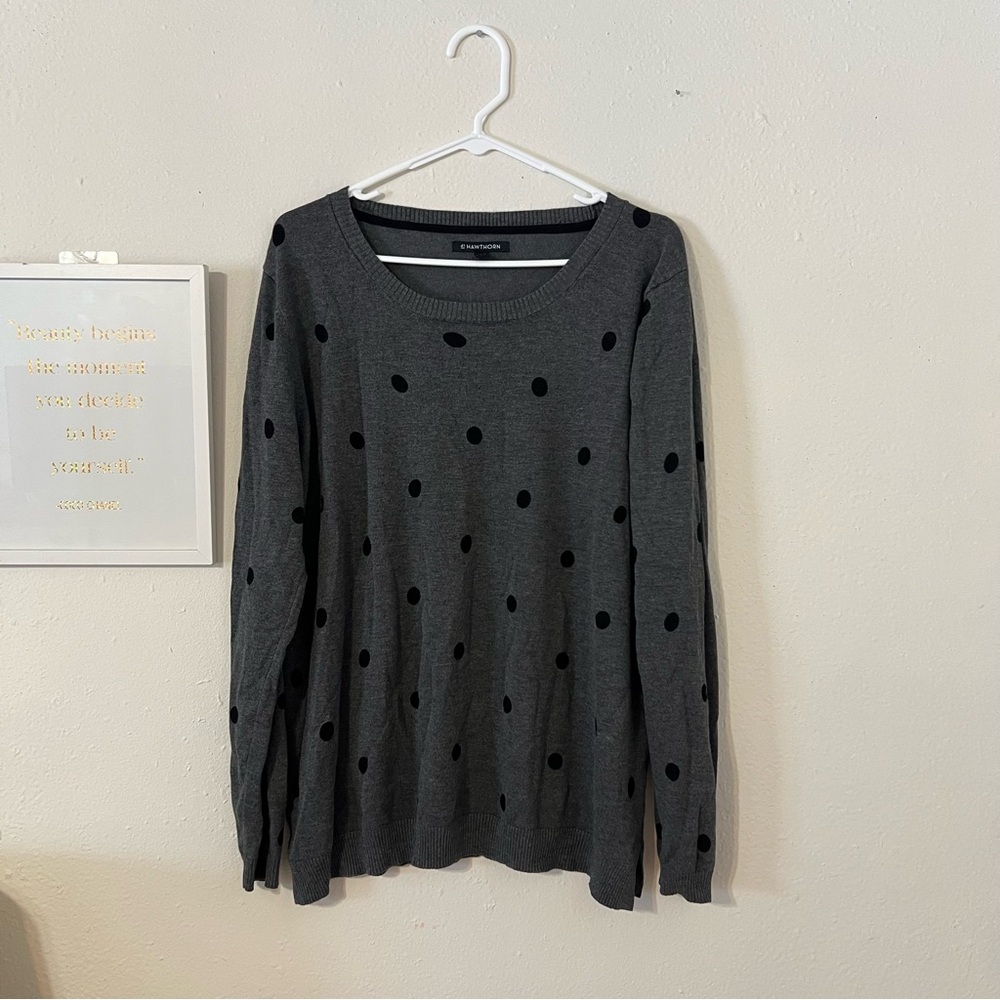 41 Hawthorn gray pullover sweater